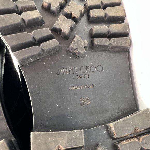 🌷❤️🔥FINAL SALE 🔥 NO OFFERS🌷💥Jimmy Choo Elba Black Suede Ankle Boots 36 - Picture 8 of 8